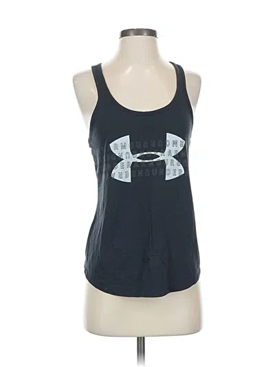 Pre-owned Under Armour Tank Top Blue Halter Neckline Tops