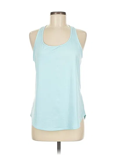 Pre-owned Under Armour Tank Top Blue Halter Neckline Tops