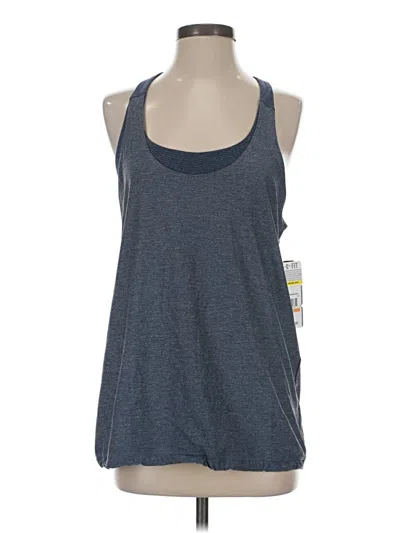 Pre-owned Under Armour Tank Top Blue Halter Neckline Tops