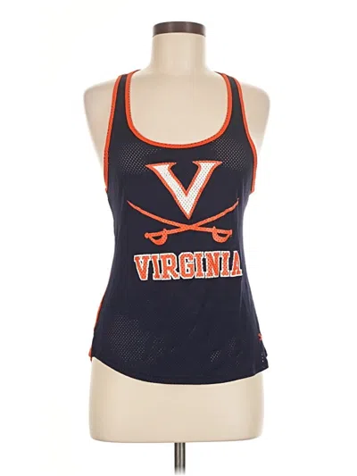 Pre-owned Under Armour Tank Top Blue Halter Neckline Tops