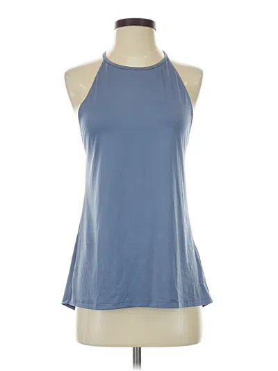 Pre-owned Under Armour Tank Top Blue Halter Neckline Tops