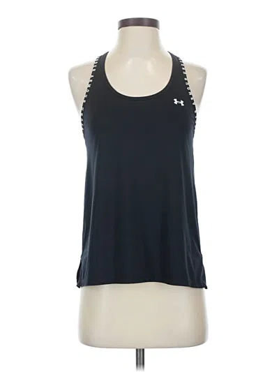 Pre-owned Under Armour Tank Top Blue Halter Neckline Tops