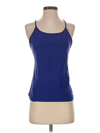 Pre-owned Under Armour Tank Top Blue Halter Neckline Tops