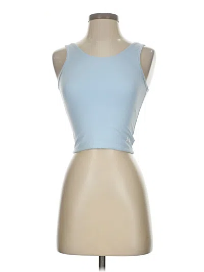 Pre-owned Under Armour Tank Top Blue Strapless Neckline Tops