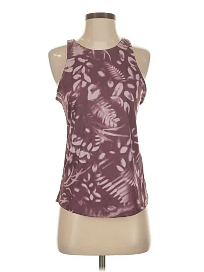 Pre-owned Under Armour Tank Top Burgundy Crew Neck Tops