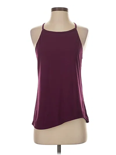 Pre-owned Under Armour Tank Top Burgundy Halter Neckline Tops