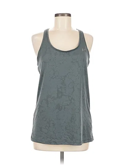 Pre-owned Under Armour Tank Top Gray Halter Neckline Tops