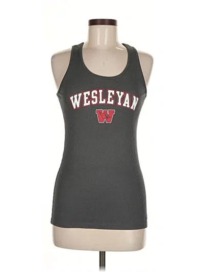 Pre-owned Under Armour Tank Top Gray Halter Neckline Tops