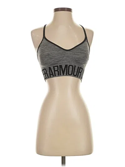 Pre-owned Under Armour Tank Top Gray Halter Neckline Tops