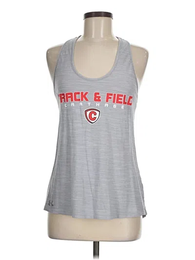 Pre-owned Under Armour Tank Top Gray Halter Neckline Tops