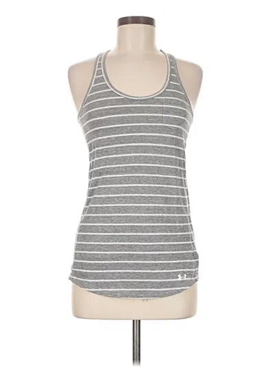 Pre-owned Under Armour Tank Top Gray Halter Neckline Tops