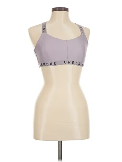 Pre-owned Under Armour Tank Top Gray Halter Neckline Tops