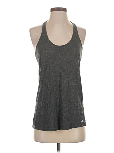 Pre-owned Under Armour Tank Top Gray Halter Neckline Tops