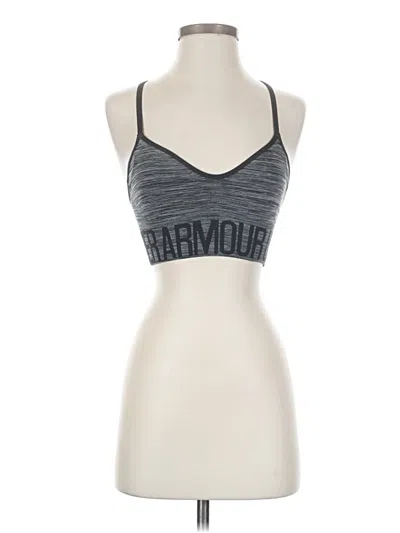 Pre-owned Under Armour Tank Top Gray Halter Neckline Tops