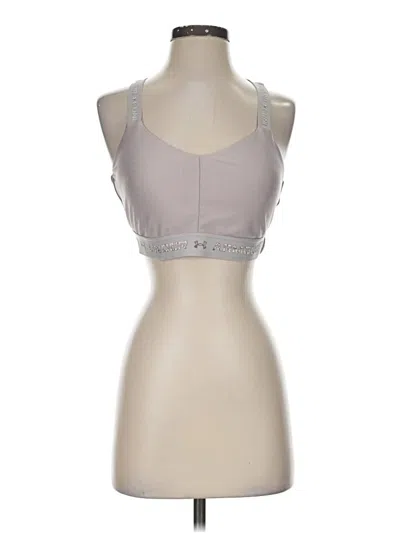 Pre-owned Under Armour Tank Top Gray Halter Neckline Tops