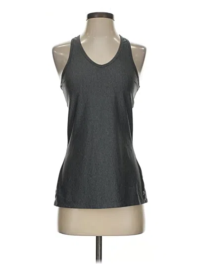Pre-owned Under Armour Tank Top Gray Halter Neckline Tops