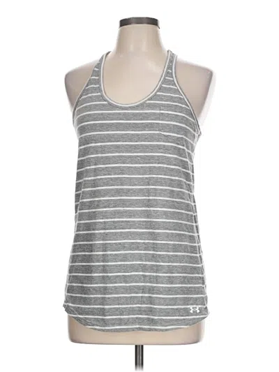 Pre-owned Under Armour Tank Top Gray Halter Neckline Tops