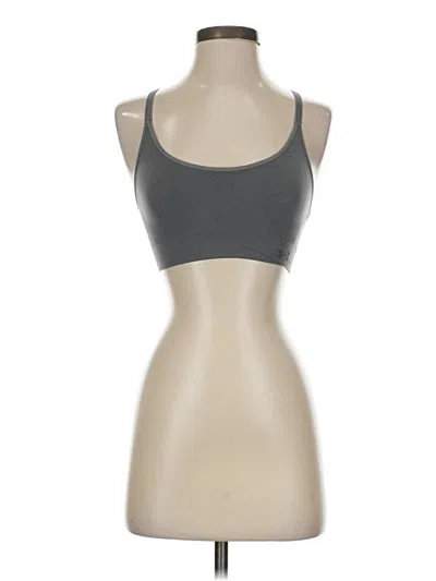 Pre-owned Under Armour Tank Top Gray Strapless Neckline Tops