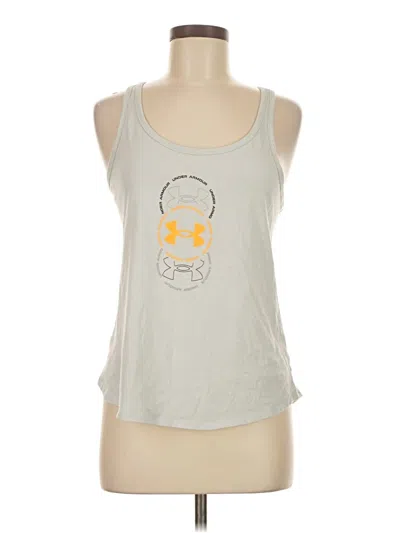 Pre-owned Under Armour Tank Top Gray Strapless Neckline Tops