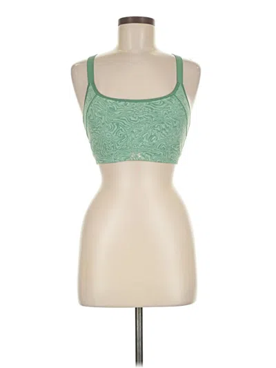 Pre-owned Under Armour Tank Top Green Halter Neckline Tops