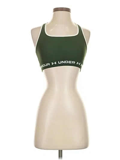 Pre-owned Under Armour Tank Top Green Halter Neckline Tops