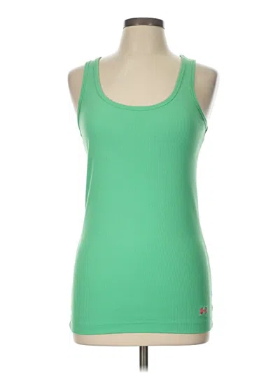 Pre-owned Under Armour Tank Top Green Halter Neckline Tops