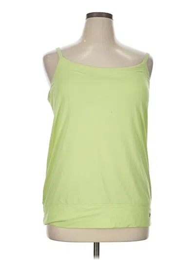 Pre-owned Under Armour Tank Top Green Strapless Neckline Tops