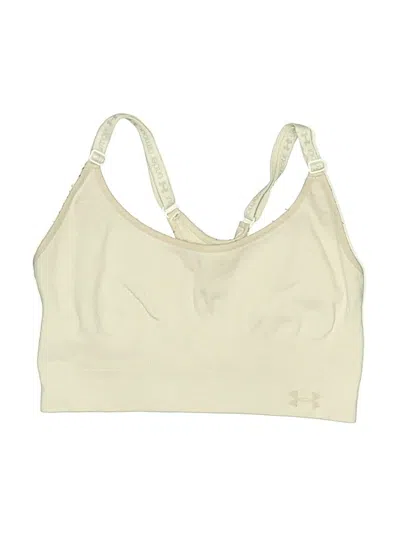 Pre-owned Under Armour Kids' Tank Top Ivory Halter Neckline Tops