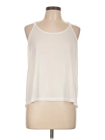 Pre-owned Under Armour Tank Top Ivory Halter Neckline Tops In White