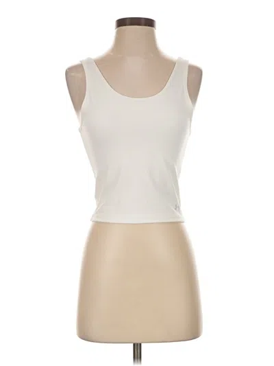 Pre-owned Under Armour Tank Top Ivory Strapless Neckline Tops
