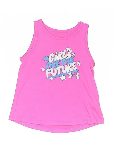 Pre-owned Under Armour Kids' Tank Top Pink Halter Neckline Tops