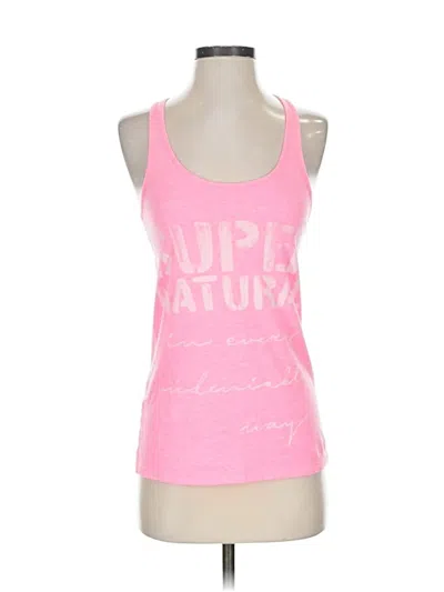Pre-owned Under Armour Tank Top Pink Halter Neckline Tops
