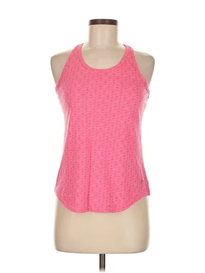 Pre-owned Under Armour Tank Top Pink Halter Neckline Tops