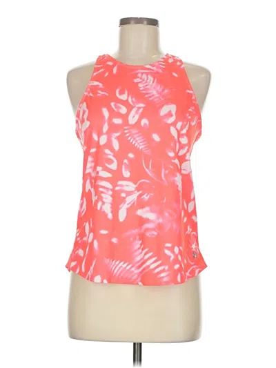 Pre-owned Under Armour Tank Top Pink Halter Neckline Tops