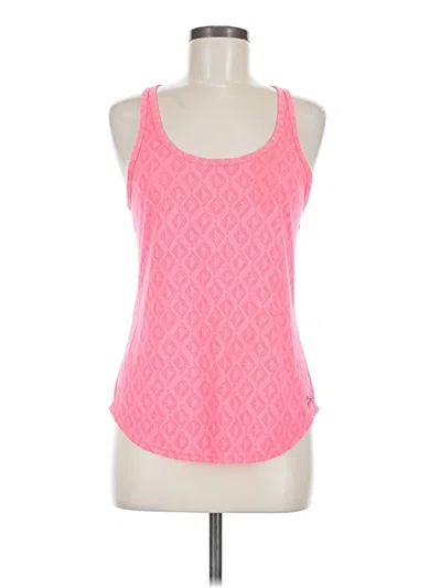 Pre-owned Under Armour Tank Top Pink Halter Neckline Tops