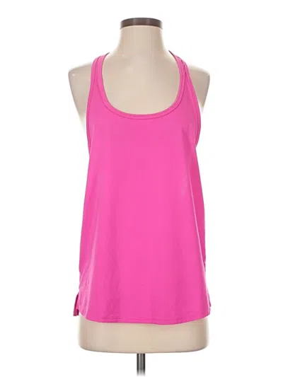 Pre-owned Under Armour Tank Top Pink Halter Neckline Tops