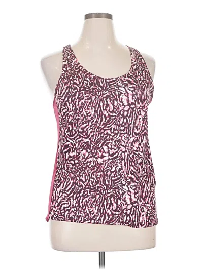 Pre-owned Under Armour Tank Top Pink Halter Neckline Tops