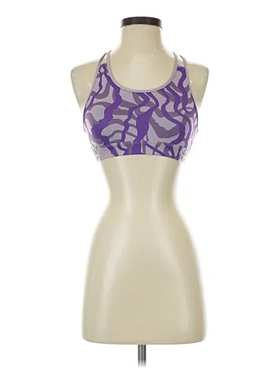 Pre-owned Under Armour Tank Top Purple Halter Neckline Tops