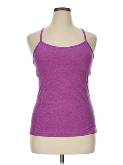 Pre-owned Under Armour Tank Top Purple Halter Neckline Tops