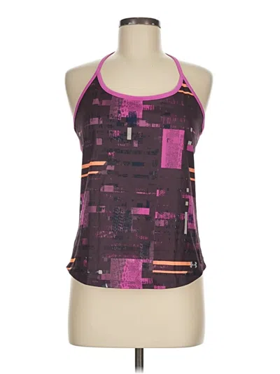 Pre-owned Under Armour Tank Top Purple Halter Neckline Tops