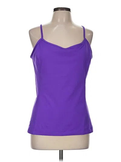 Pre-owned Under Armour Tank Top Purple Strapless Neckline Tops