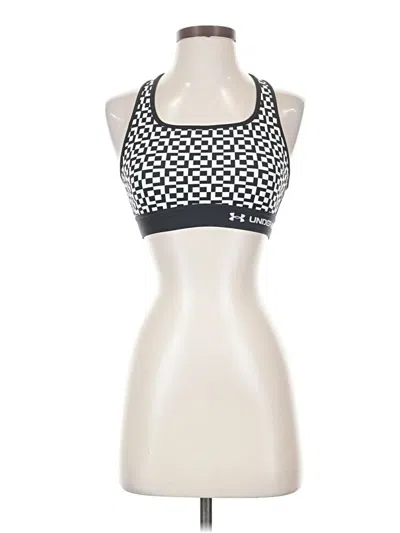 Pre-owned Under Armour Tank Top Silver Halter Neckline Tops