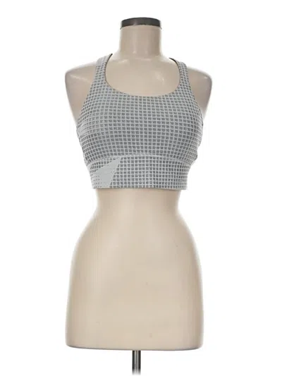 Pre-owned Under Armour Tank Top Silver Halter Neckline Tops