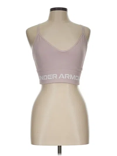 Pre-owned Under Armour Tank Top Tan Halter Neckline Tops