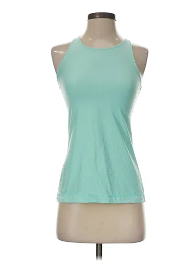 Pre-owned Under Armour Tank Top Teal Halter Neckline Tops
