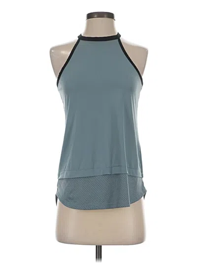Pre-owned Under Armour Tank Top Teal Halter Neckline Tops