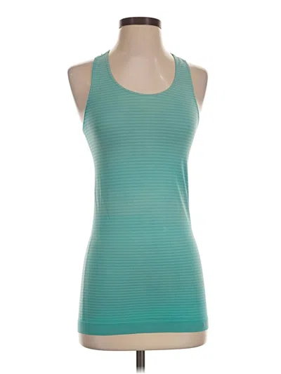Pre-owned Under Armour Tank Top Teal Halter Neckline Tops