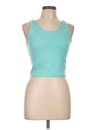 Pre-owned Under Armour Tank Top Teal Halter Neckline Tops