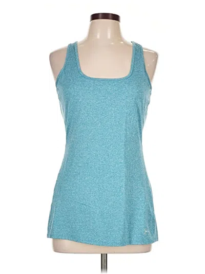 Pre-owned Under Armour Tank Top Teal Halter Neckline Tops