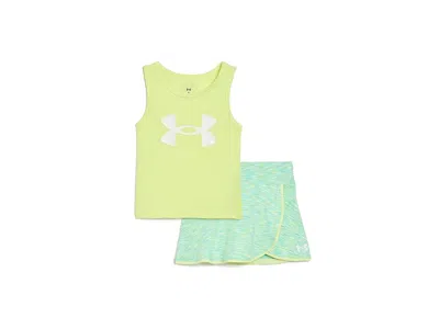 Under Armour Tank Wrap Skort Set (little Kid) Girl's Sets Fade Green: 5 Little Kids In Blue